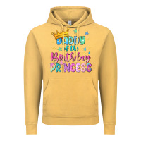 Vintage Mustard daddy of the birthday princess Vintage Hoodie - NancyCooperArtShop