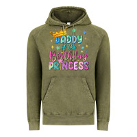 Vintage Olive daddy of the birthday princess Vintage Hoodie - NancyCooperArtShop