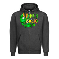 Charcoal Heather i pinch back with crab Zipper Hoodie - FaDigitalArtStudio