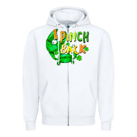 White i pinch back with crab Zipper Hoodie - FaDigitalArtStudio