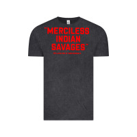 Vintage Black merciless indian savages Vintage Tee - longCreatives