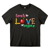 Asphalt teach love inspire Heavy Core Tee - NancyCooperArtShop