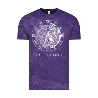Cloud Purple Time Travel Traveler Watch Vintage Clock Steampunk Gift Vintage Tee - longCreatives