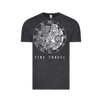 Vintage Black Time Travel Traveler Watch Vintage Clock Steampunk Gift Vintage Tee - longCreatives