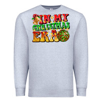 Heather Grey inmy christmas era Premium Sweatshirt - CowhideDigitalArt