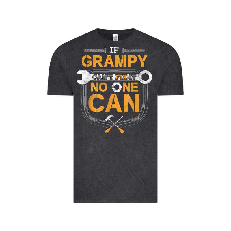 Mens Grampy Funny Handyman Fix It Fathers Day Gift Vintage Tee by longCreatives | Teevron