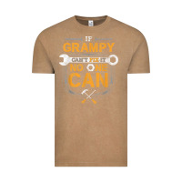 Vintage Coffee Mens Grampy Funny Handyman Fix It Fathers Day Gift Vintage Tee - longCreatives