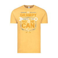 Vintage Mustard Mens Grampy Funny Handyman Fix It Fathers Day Gift Vintage Tee - longCreatives
