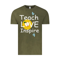 Vintage Olive teach love inspire Vintage Tee - Bettercallsaul