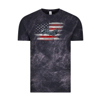 Cloud Black CH-47 Chinook Helicopter USA Flag Helicopter Pilot Gifts Vintage Tee - longCreatives