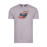 Vintage Zinc CH-47 Chinook Helicopter USA Flag Helicopter Pilot Gifts Vintage Tee - longCreatives