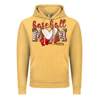 Vintage Mustard Baseball Mom Vintage Hoodie - NancyCooperArtShop