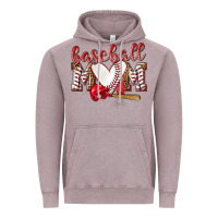 Vintage Zinc Baseball Mom Vintage Hoodie - NancyCooperArtShop