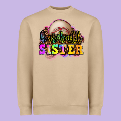 Baseball Sister Heavyweight Sweatshirt Designed By Oliviacreatesart