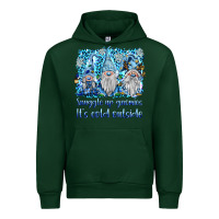 Forest Green snuggle up gnomies it's coll outside Urban Hoodie - BarkalooDesign