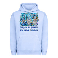 Pigment Grape Ice snuggle up gnomies it's coll outside Urban Hoodie - BarkalooDesign