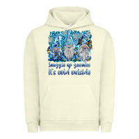 Pigment Pistachio snuggle up gnomies it's coll outside Urban Hoodie - BarkalooDesign