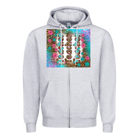 Heather Grey teacher gemstone and pink flower tumbler Zipper Hoodie - BundleAndBundleShop