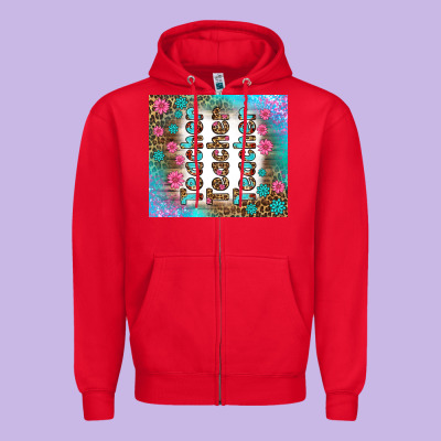 Teacher Gemstone And Pink Flower Tumbler Zipper Hoodie Designed By Bundleandbundleshop