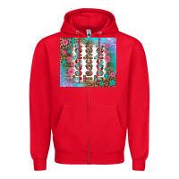 Red teacher gemstone and pink flower tumbler Zipper Hoodie - BundleAndBundleShop