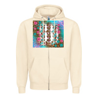 Sandshell teacher gemstone and pink flower tumbler Zipper Hoodie - BundleAndBundleShop