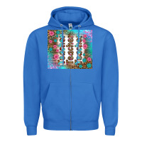 True Royal teacher gemstone and pink flower tumbler Zipper Hoodie - BundleAndBundleShop