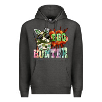 Charcoal Heather egg hunter Premium Hoodie - FaDigitalArtStudio