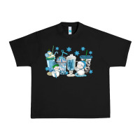 Black winter snowman coffee cups Urban Heavy Tee - texasbilliewilder