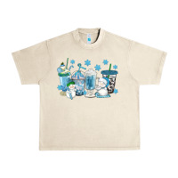 Sandshell winter snowman coffee cups Urban Heavy Tee - texasbilliewilder