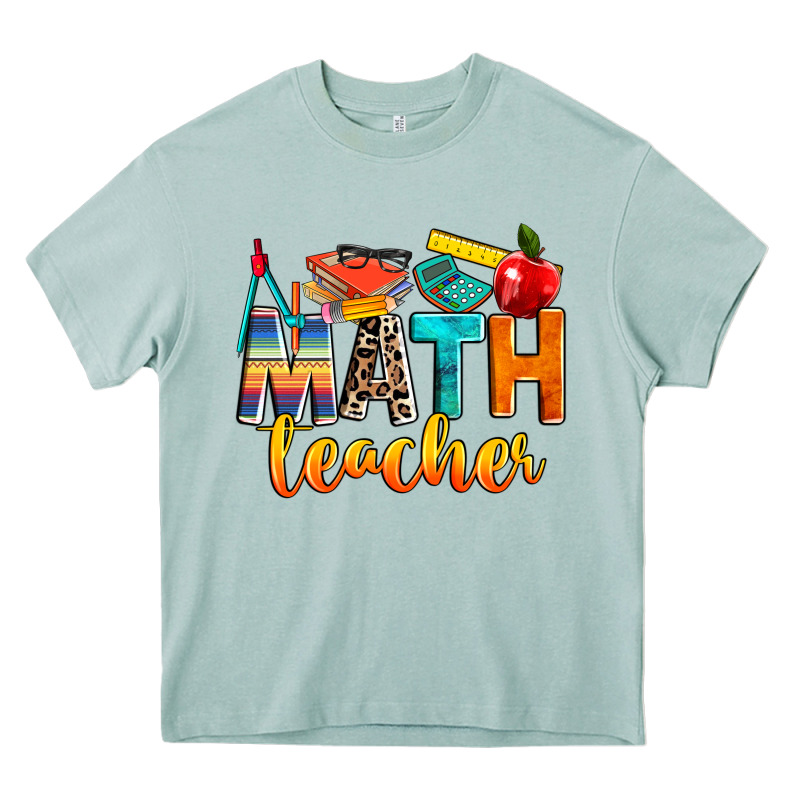 Math Teacher Heavy Core Tee by NancyCooperArtShop | Teevron
