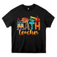 Black math teacher Heavy Core Tee - NancyCooperArtShop