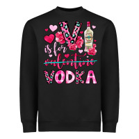 Black v is for vodka Heavyweight Sweatshirt - OliviaCreatesArt