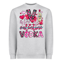Heather Grey v is for vodka Heavyweight Sweatshirt - OliviaCreatesArt