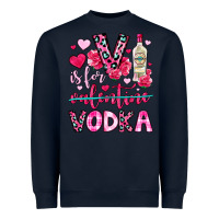 Navy v is for vodka Heavyweight Sweatshirt - OliviaCreatesArt