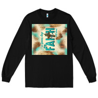 Black faith with cross Long Sleeve Tee - TumblerDesignByShophia