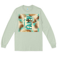 Matcha faith with cross Long Sleeve Tee - TumblerDesignByShophia