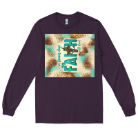 Plum faith with cross Long Sleeve Tee - TumblerDesignByShophia