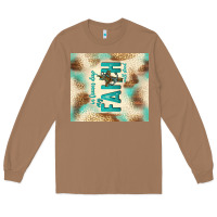 Toasted Coconut faith with cross Long Sleeve Tee - TumblerDesignByShophia