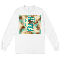 White faith with cross Long Sleeve Tee - TumblerDesignByShophia