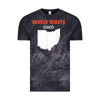 Cloud Black shaker heights ohio usa state america travel ohioan Vintage Tee - trangStudio