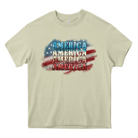 Mossy America america Heavy Core Tee - NancyCooperArtShop