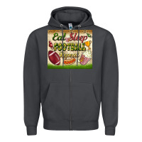 Smoke eat sleep football repeat tumbler Zipper Hoodie - BundleAndBundleShop