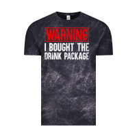 Cloud Black Mens Warning I Bought The Drink Package Cruise Shirts [Men] Vintage Tee - trangStudio