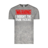 Cloud Rock Mens Warning I Bought The Drink Package Cruise Shirts [Men] Vintage Tee - trangStudio