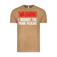 Vintage Camel Mens Warning I Bought The Drink Package Cruise Shirts [Men] Vintage Tee - trangStudio