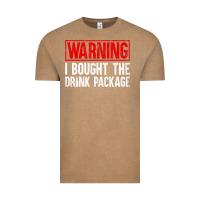 Vintage Coffee Mens Warning I Bought The Drink Package Cruise Shirts [Men] Vintage Tee - trangStudio