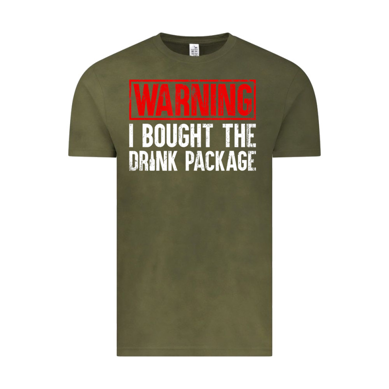 Mens Warning I Bought The Drink Package Cruise Shirts [men] Vintage Tee by trangStudio | Teevron