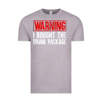 Vintage Zinc Mens Warning I Bought The Drink Package Cruise Shirts [Men] Vintage Tee - trangStudio