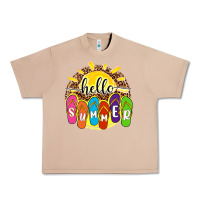 Burro hello summer with flip flops Urban Heavy Tee - NancyCooperArtShop