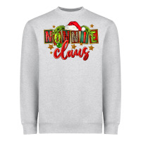Heather Grey christmas nonnie claus Heavyweight Sweatshirt - FaDigitalArtStudio